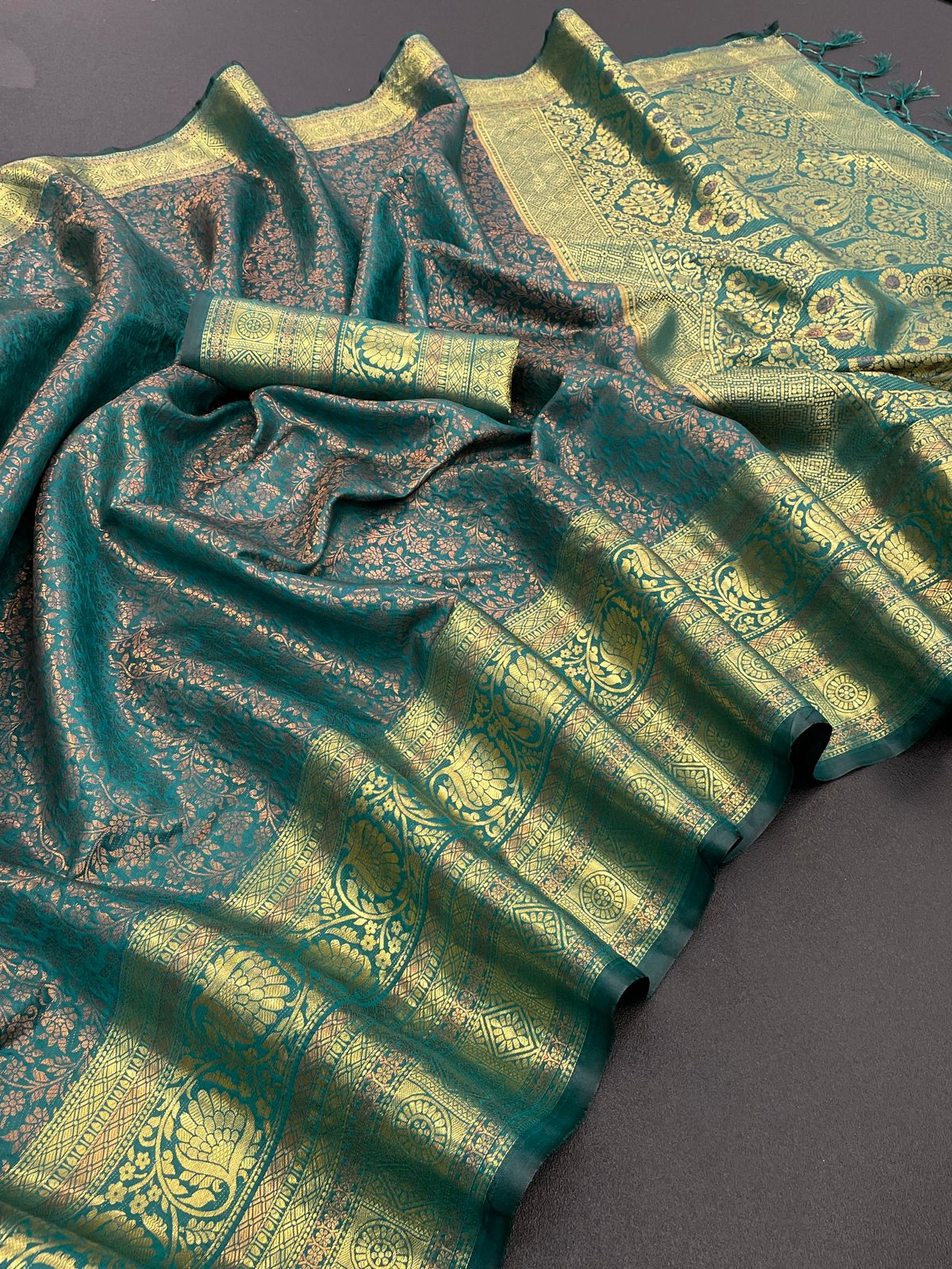 Noor By 3M Non catalog Designer Kanchivaram Silk Sarees Wholesale Market In Surat